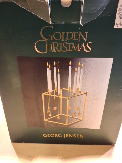 Georg Jensen Forgyldt Adventsstage